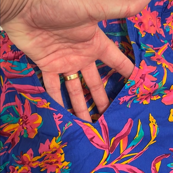 J. Crew Vibrant Floral two piece set medium Mini Skirt large top EUC - Picture 12 of 14